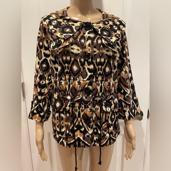 NWOT Elementz leopard jacket size L - Picture 3 of 5